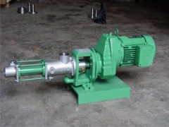 螺杆泵是依靠泵体与螺杆所形成的啮合空间容积变化和移动来输送液体或使之增压的回转泵